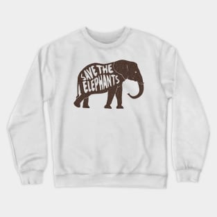 Awesome Vintage Save The Elephants T shirt Crewneck Sweatshirt